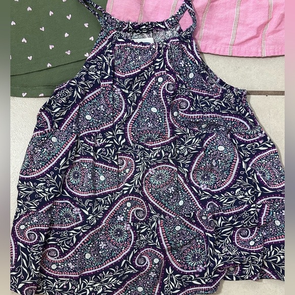 Old Navy Girls Kids Floral/Stripe Blouses Pink size S(6-7). - Picture 2 of 6